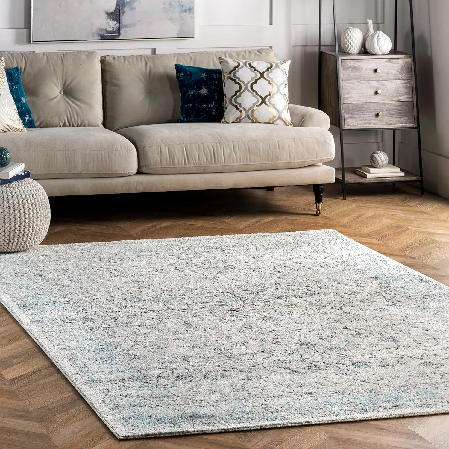nuloom vintage rio aqua square 1