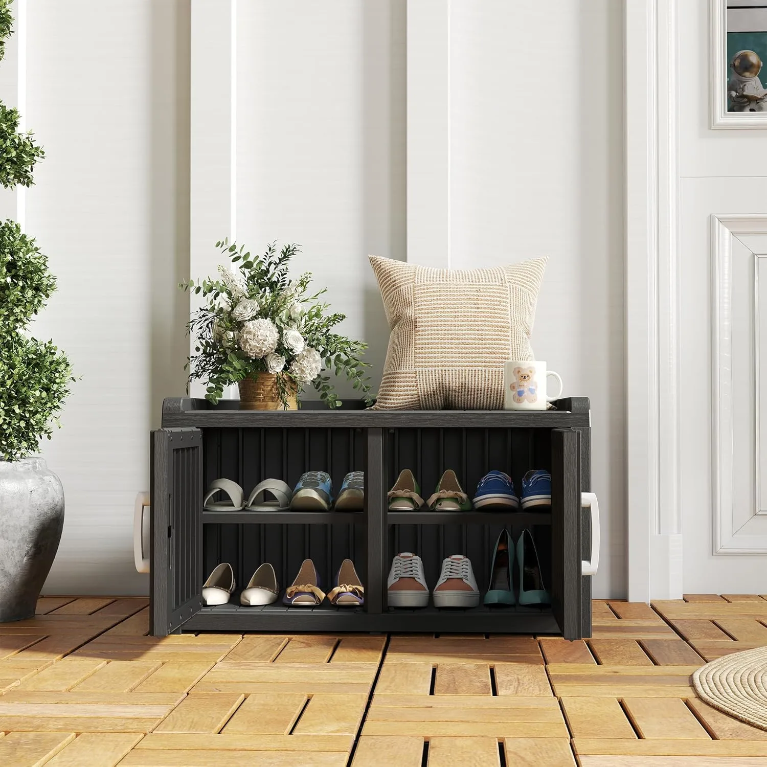 outdoor shoe storage bench 2