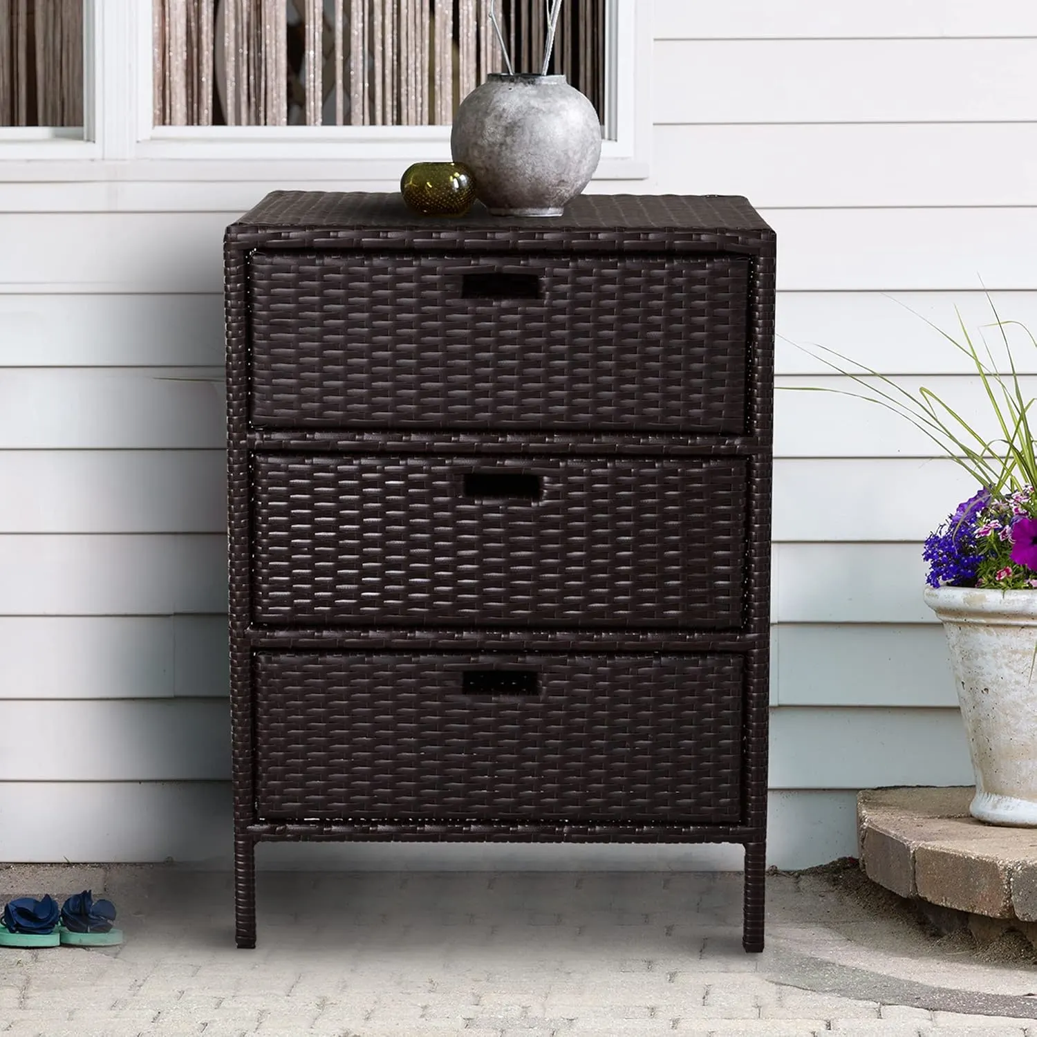outdoor towel cabinet pool storage 2