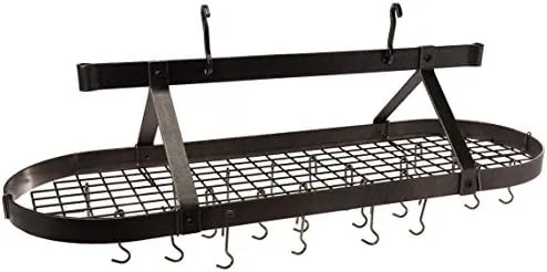 oval ceiling pot rack 1