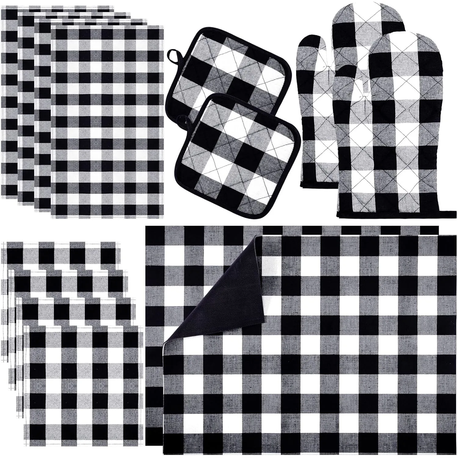 oven mitts towels set 1