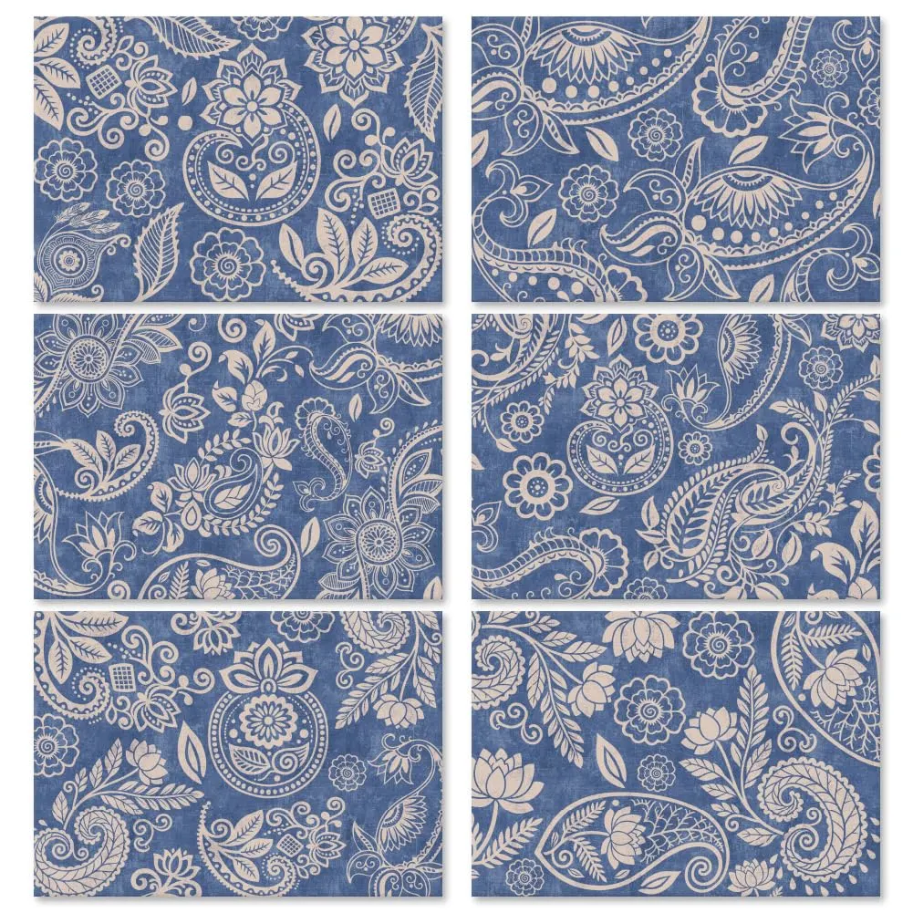 paisley placemats set 1