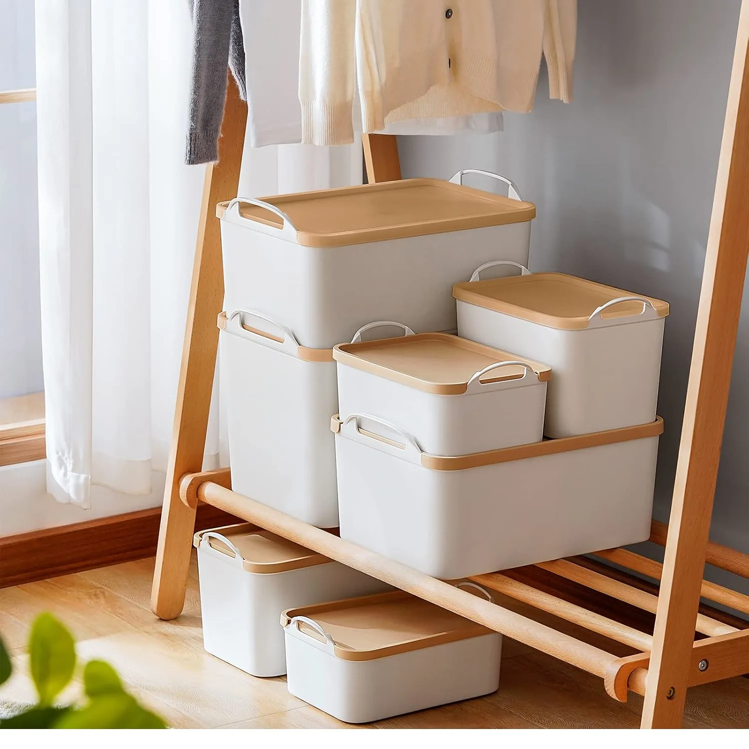 plastic storage bins lids 2