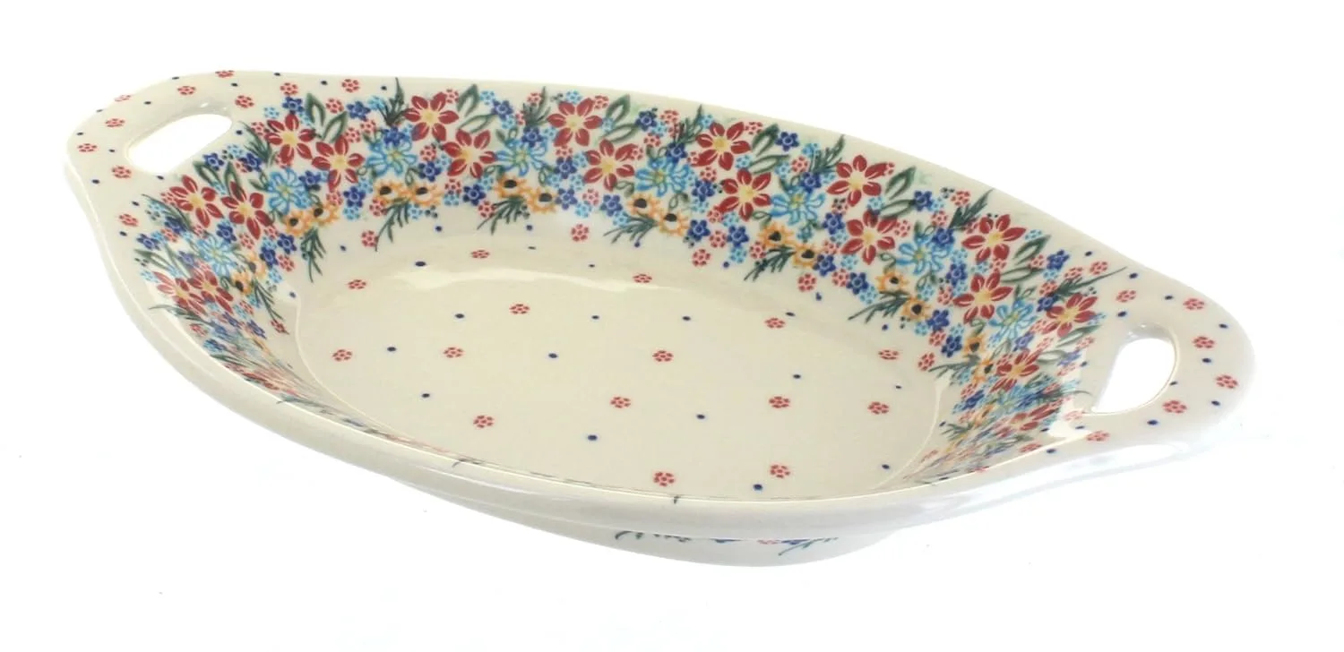 polish pottery bread tray 1
