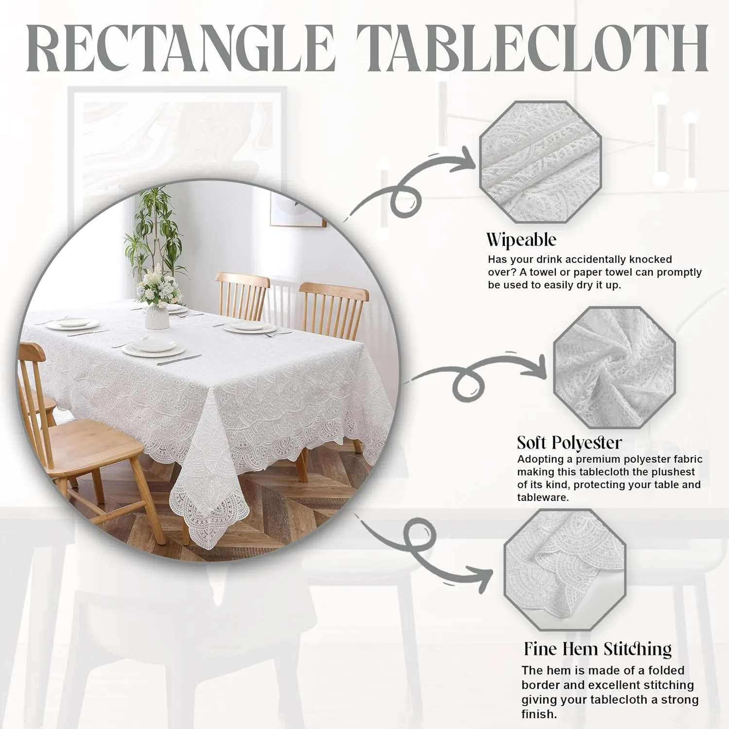 polyester tablecloth rectangle 2