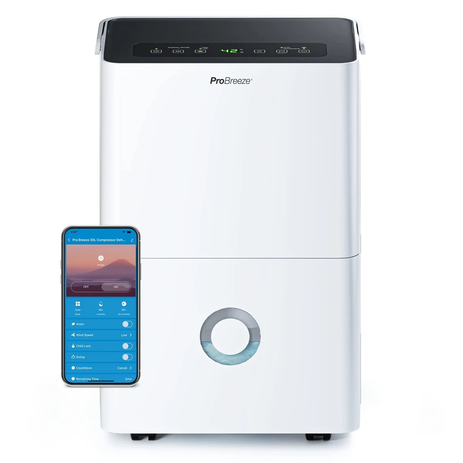 pro breeze 30l smart dehumidifier 1