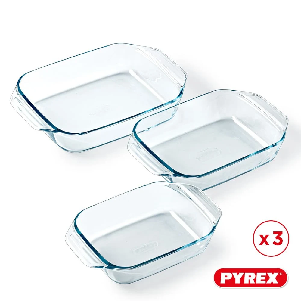 pyrex baking dish set 2