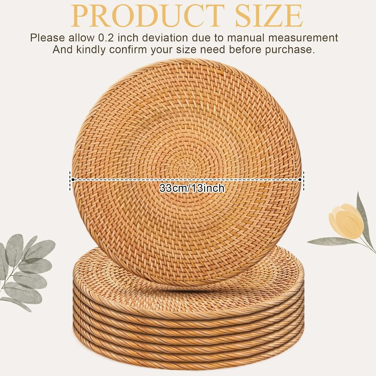 rattan placemats round 2