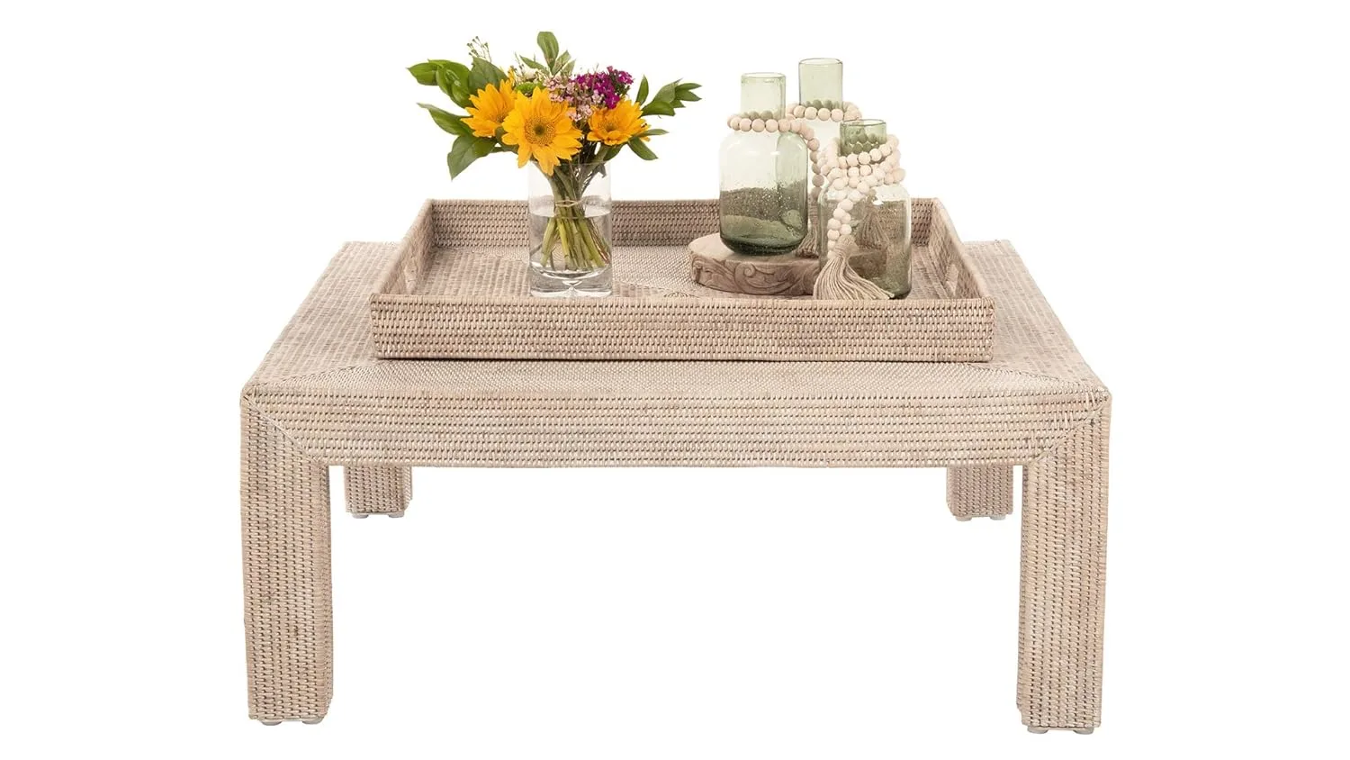 rattan tray white 2