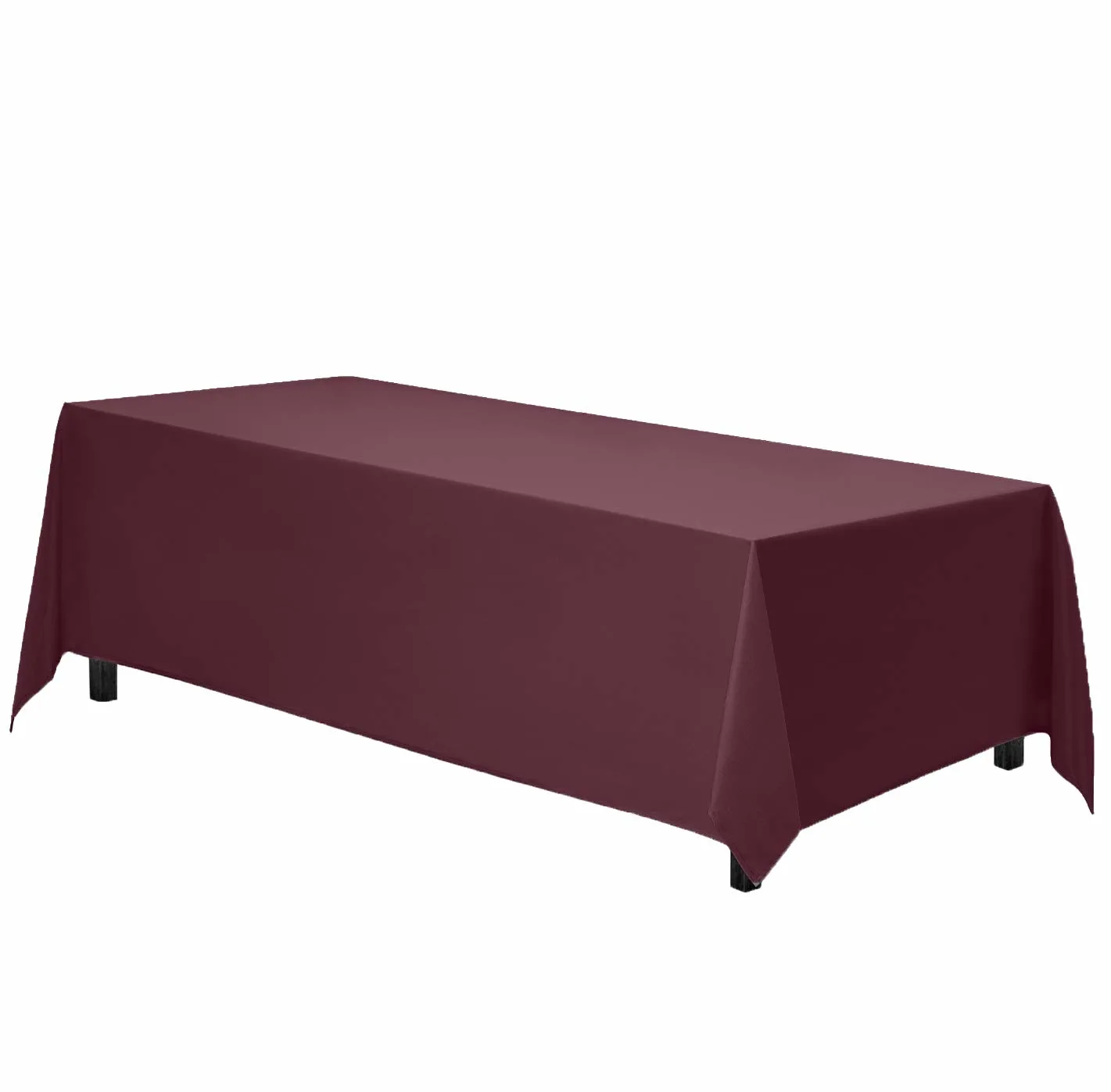 rectangle tablecloth burgundy 1