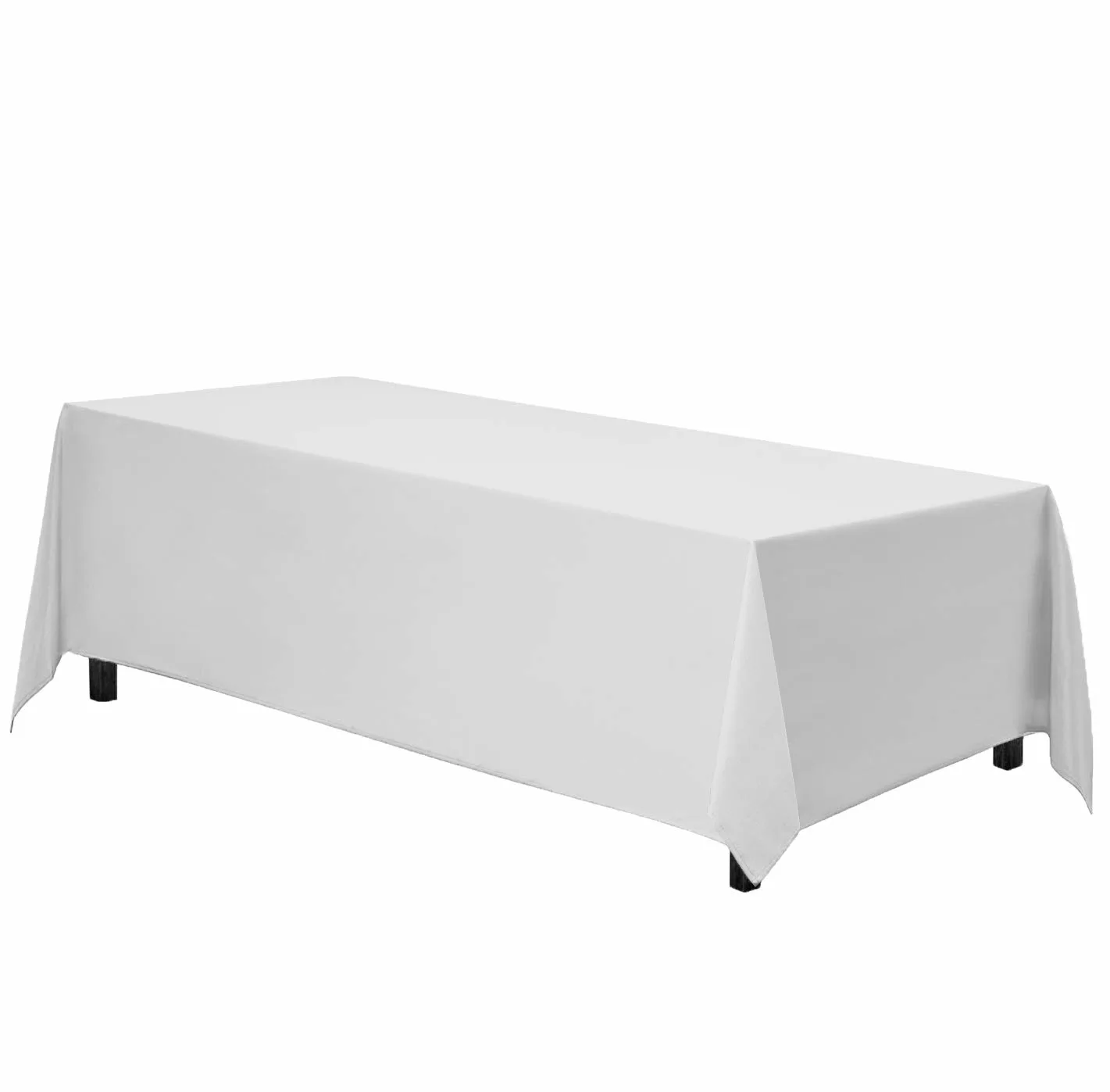 rectangle tablecloth white 1