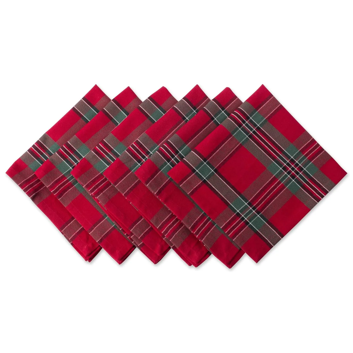 red plaid cotton napkins 1