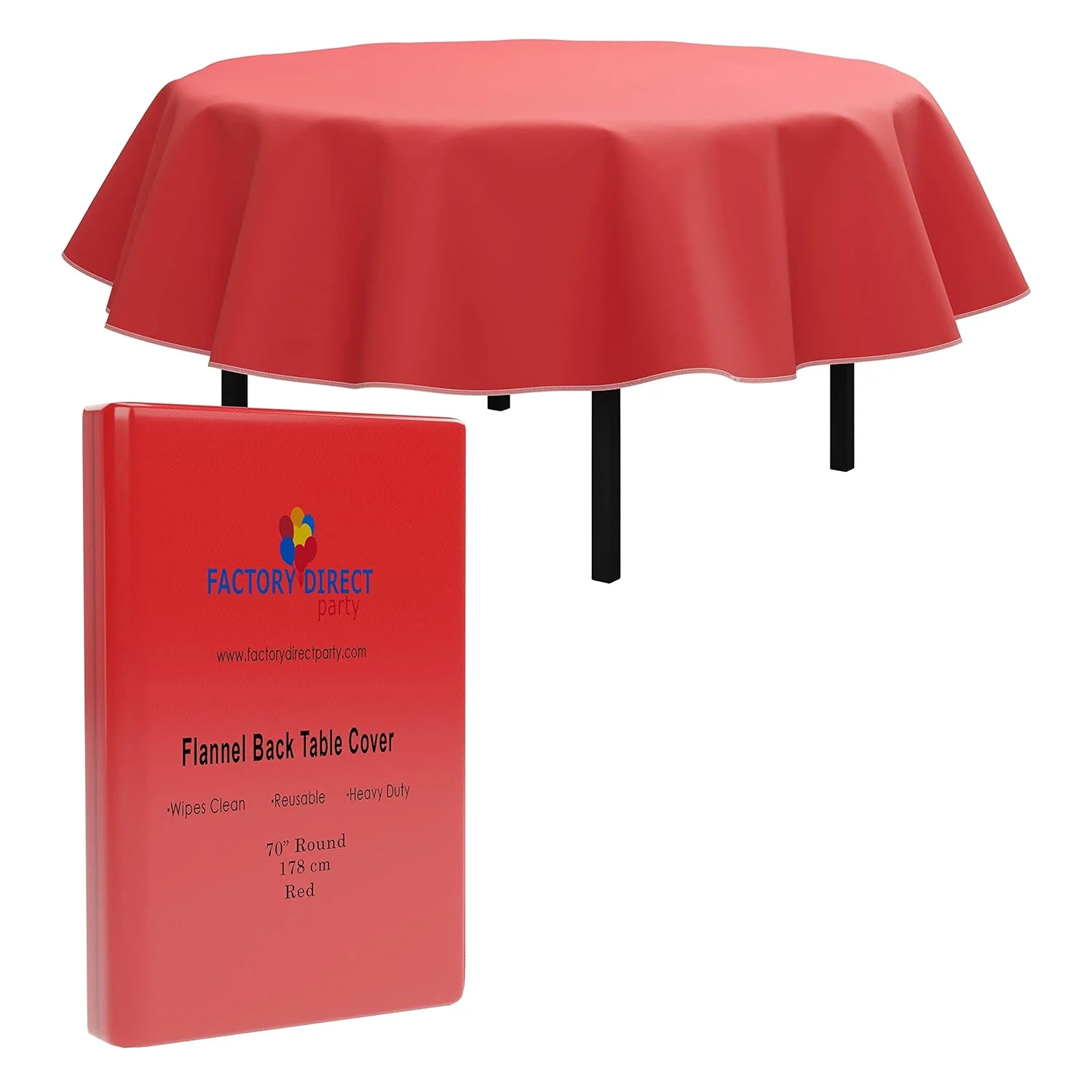 red vinyl tablecloth 1