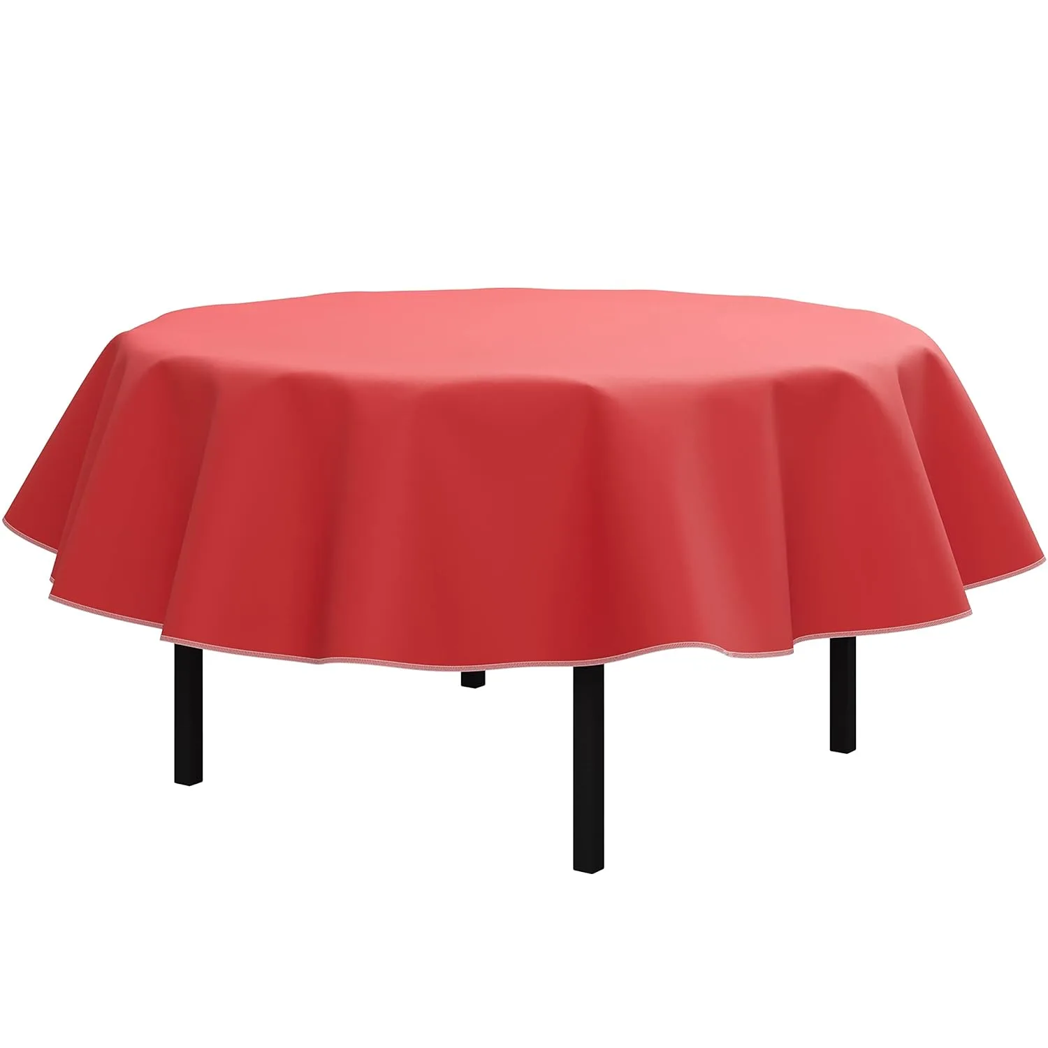 red vinyl tablecloth 2