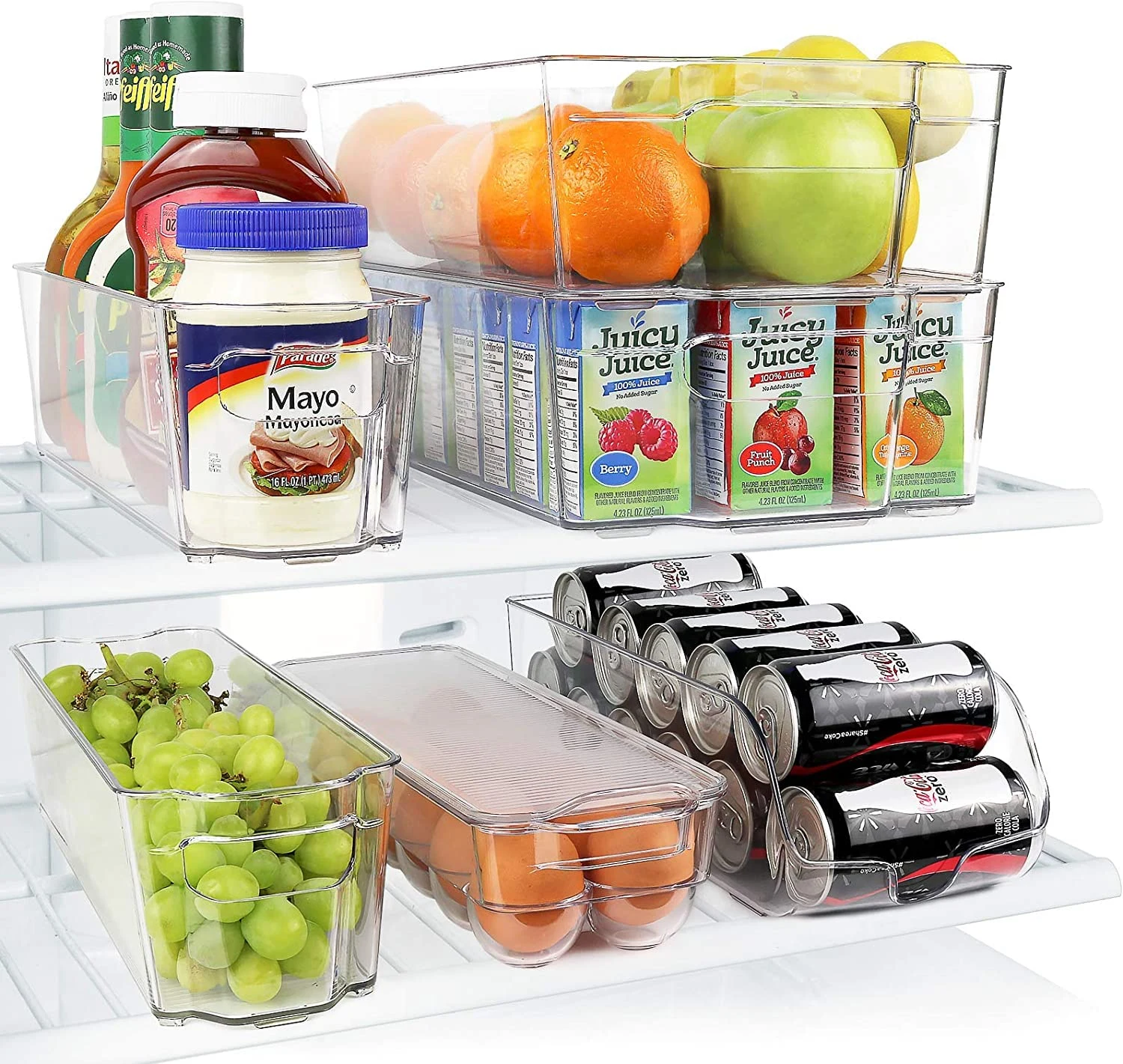 refrigerator organizer bins 1