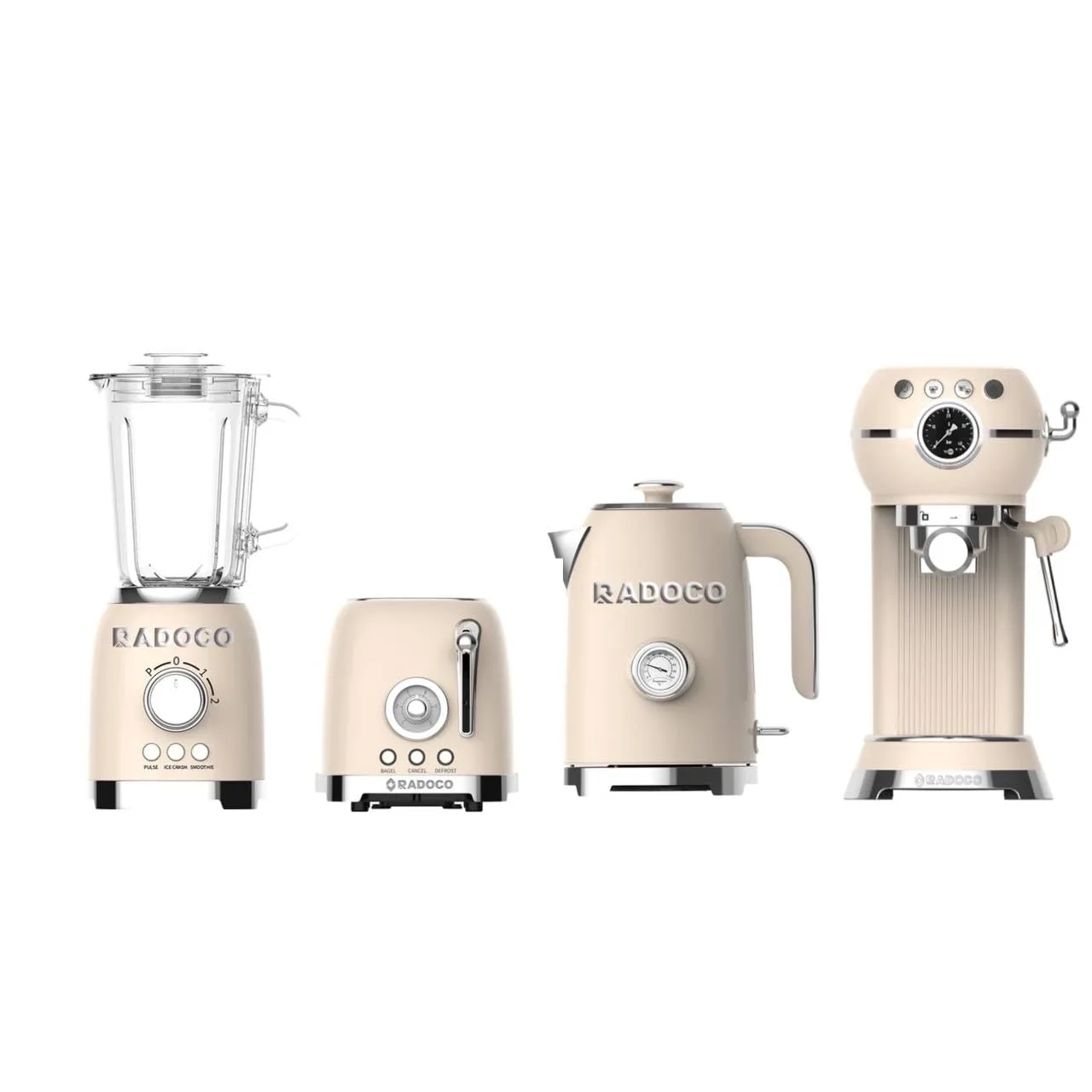 retro cream breakfast set 1