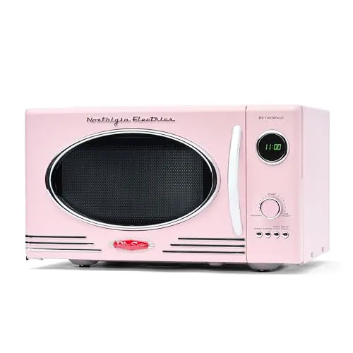 retro microwave nostalgia pink 1