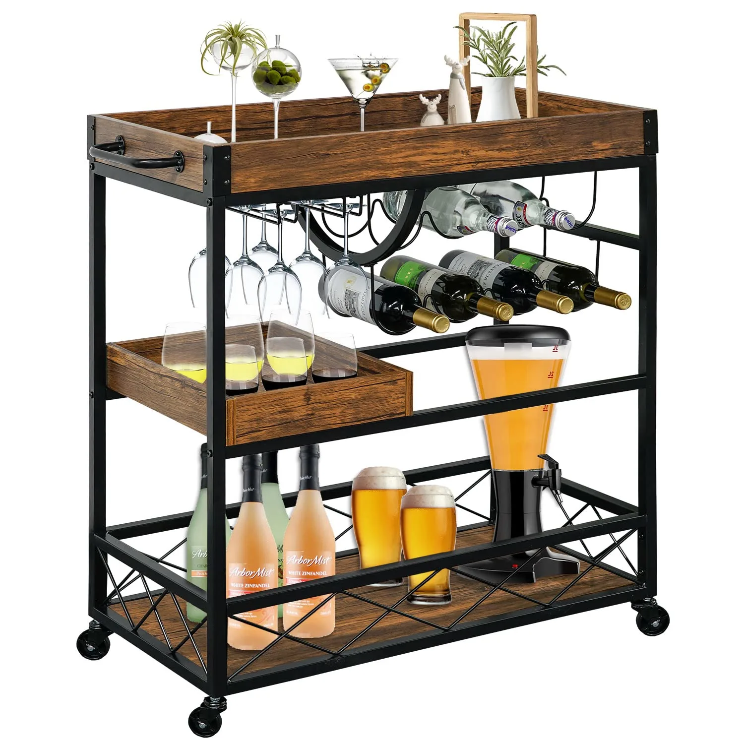 rolling bar cart 1