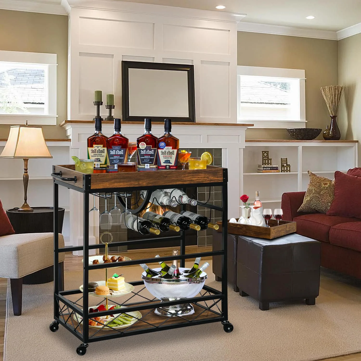 rolling bar cart 2