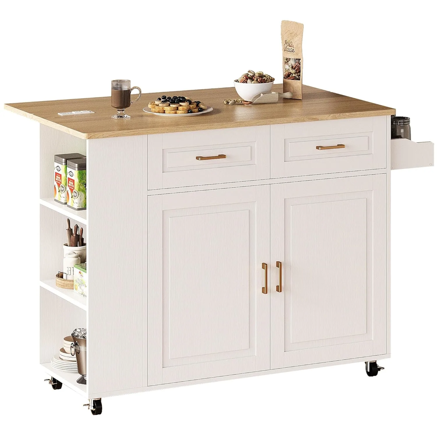 rolling kitchen island cart 1
