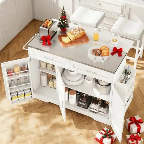 rolling kitchen island seating power 1