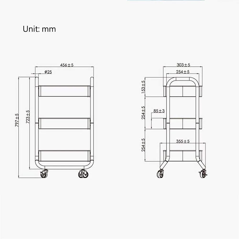 rolling storage cart 2