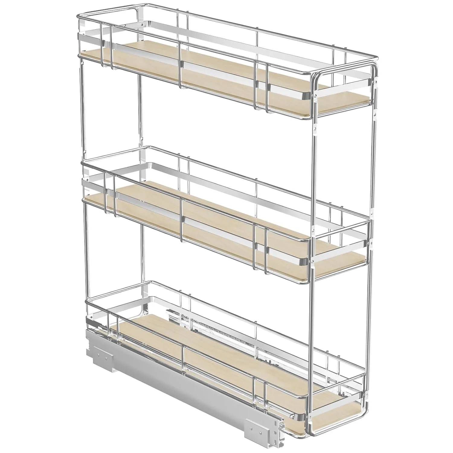 roomtec 3 tier pull out spice rack narrow cabinet 1
