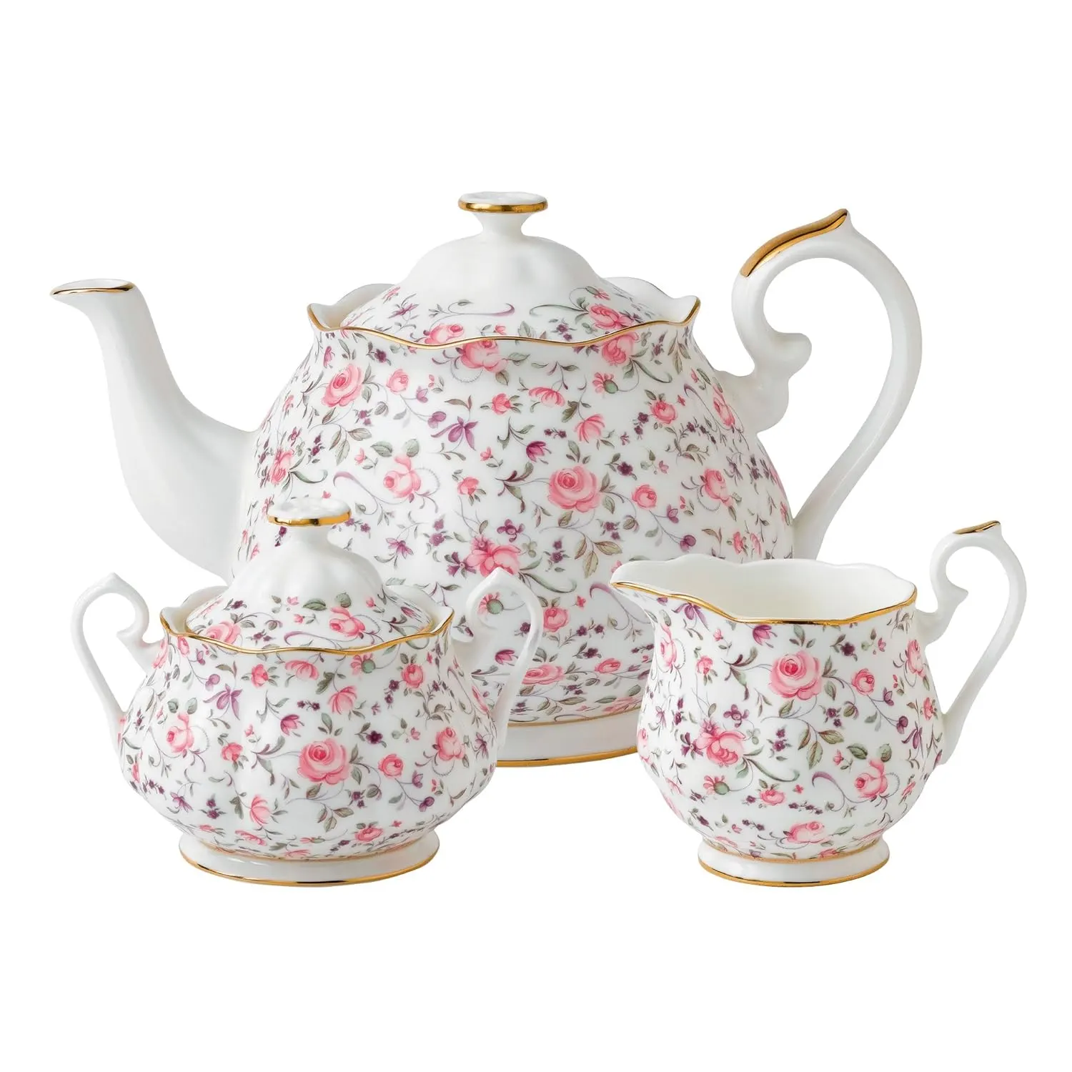 rose confetti teapot set 1