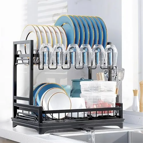 rotating dish drainer rack 1