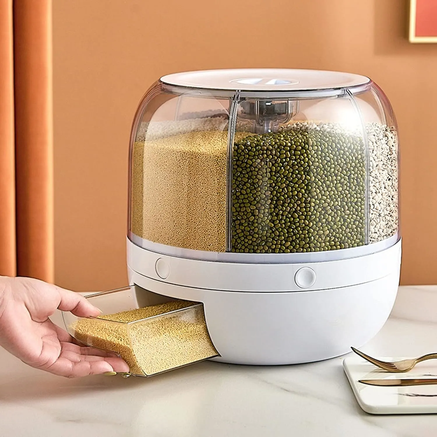 rotating grain dispenser 1