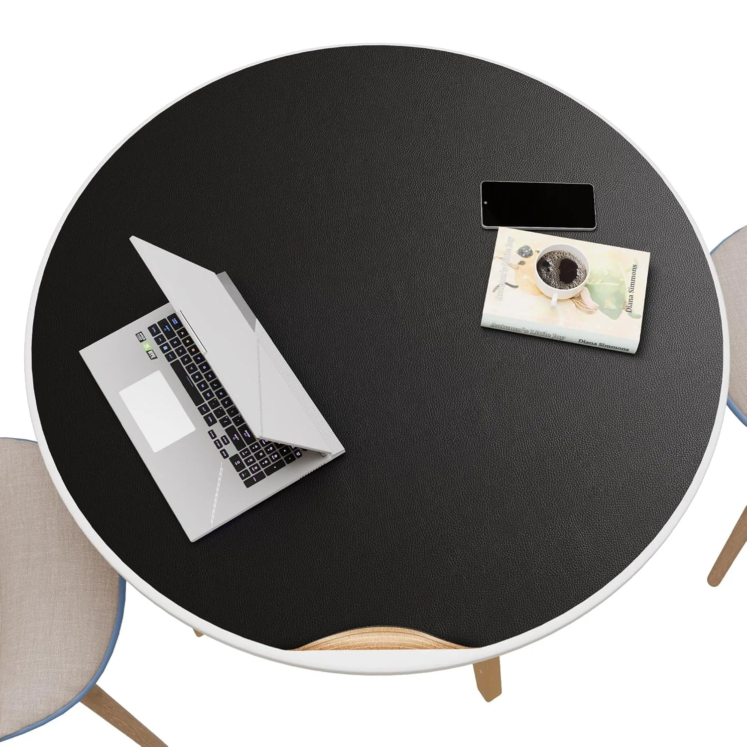 round cork leather placemats 1
