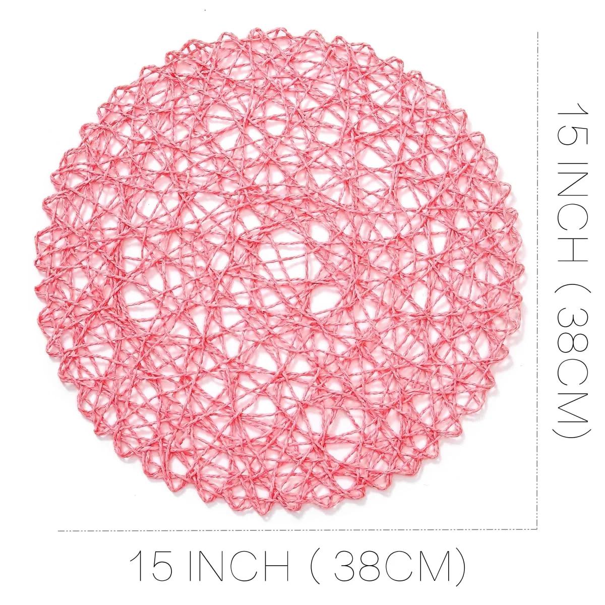 round placemats pink 2