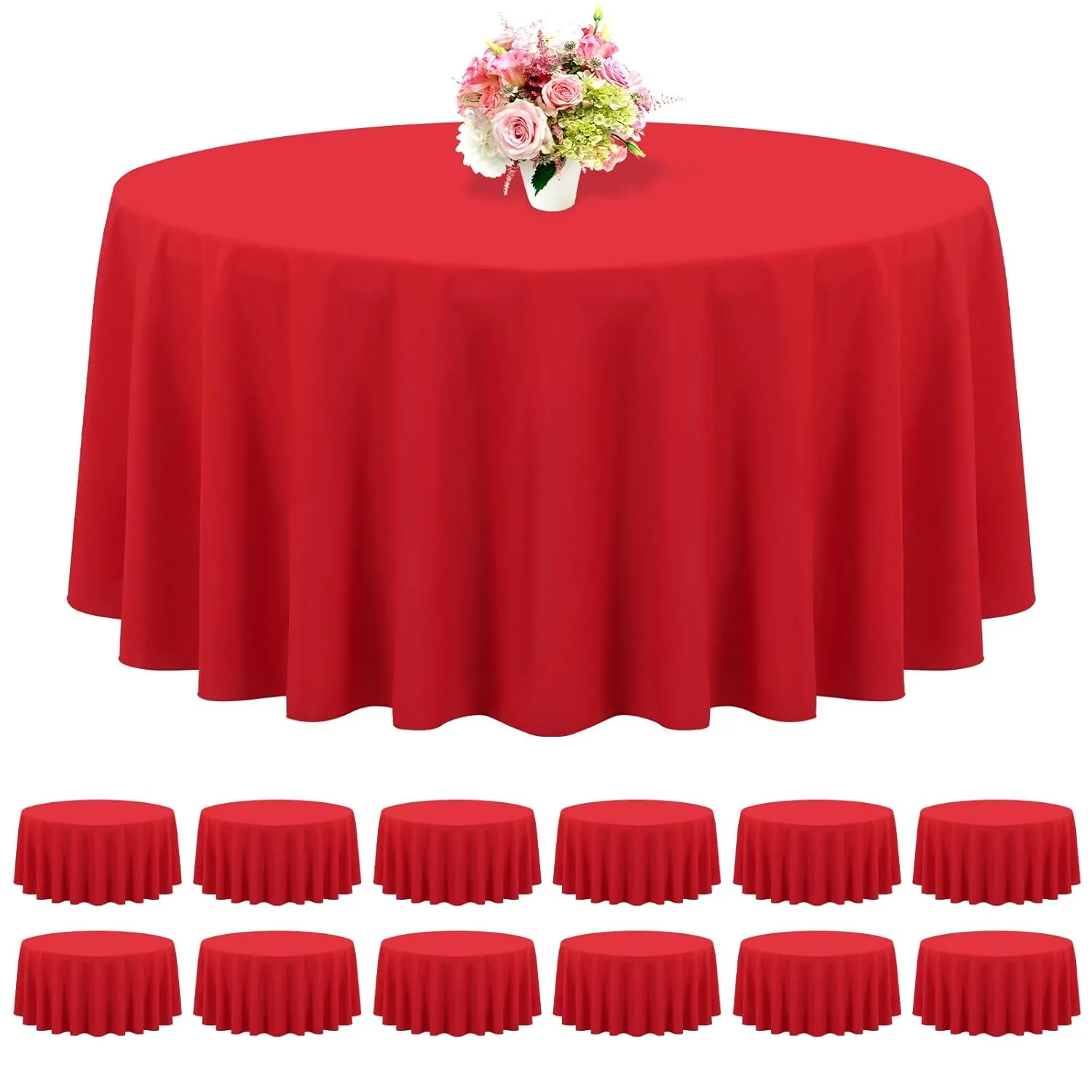 round red tablecloths 1