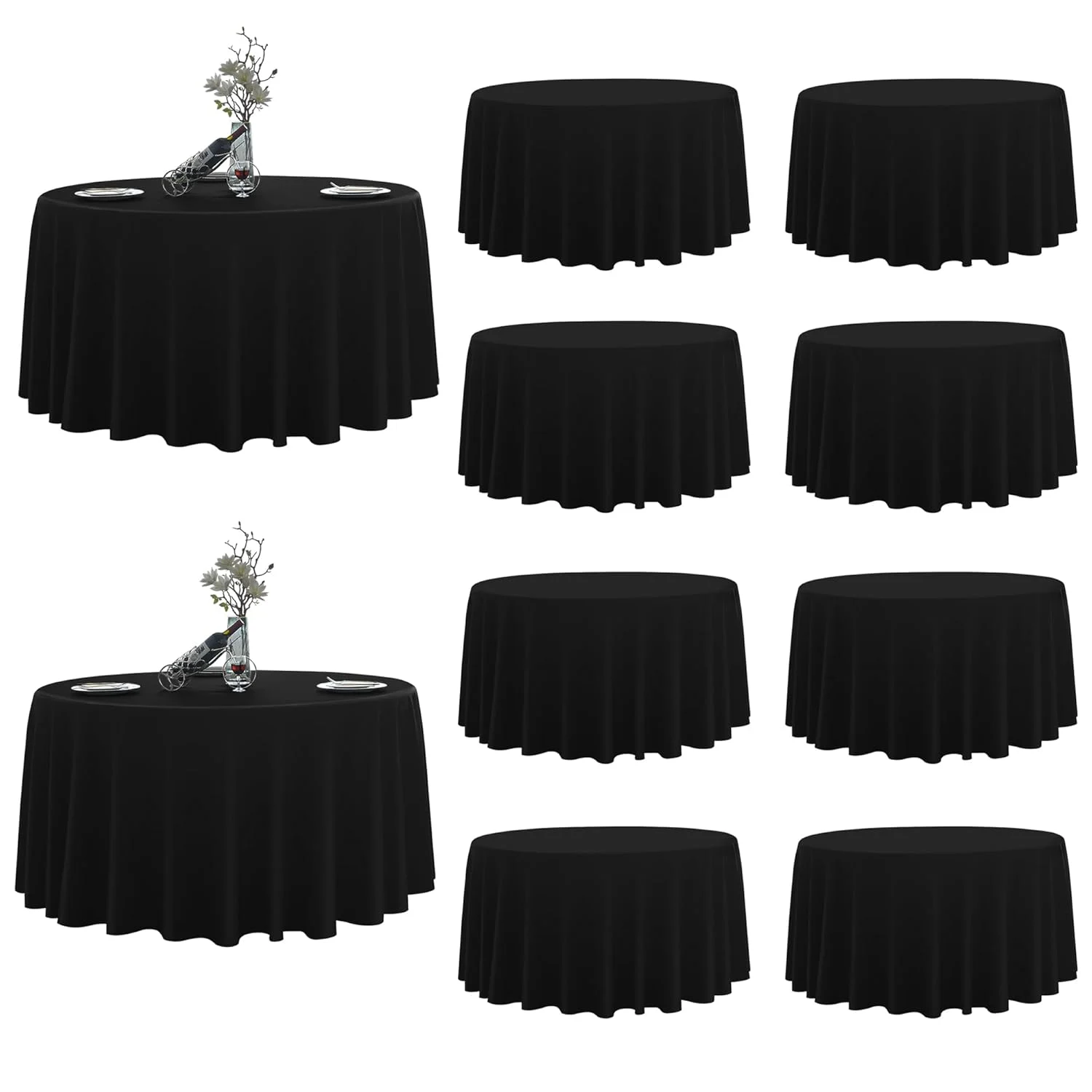 round tablecloth black 1