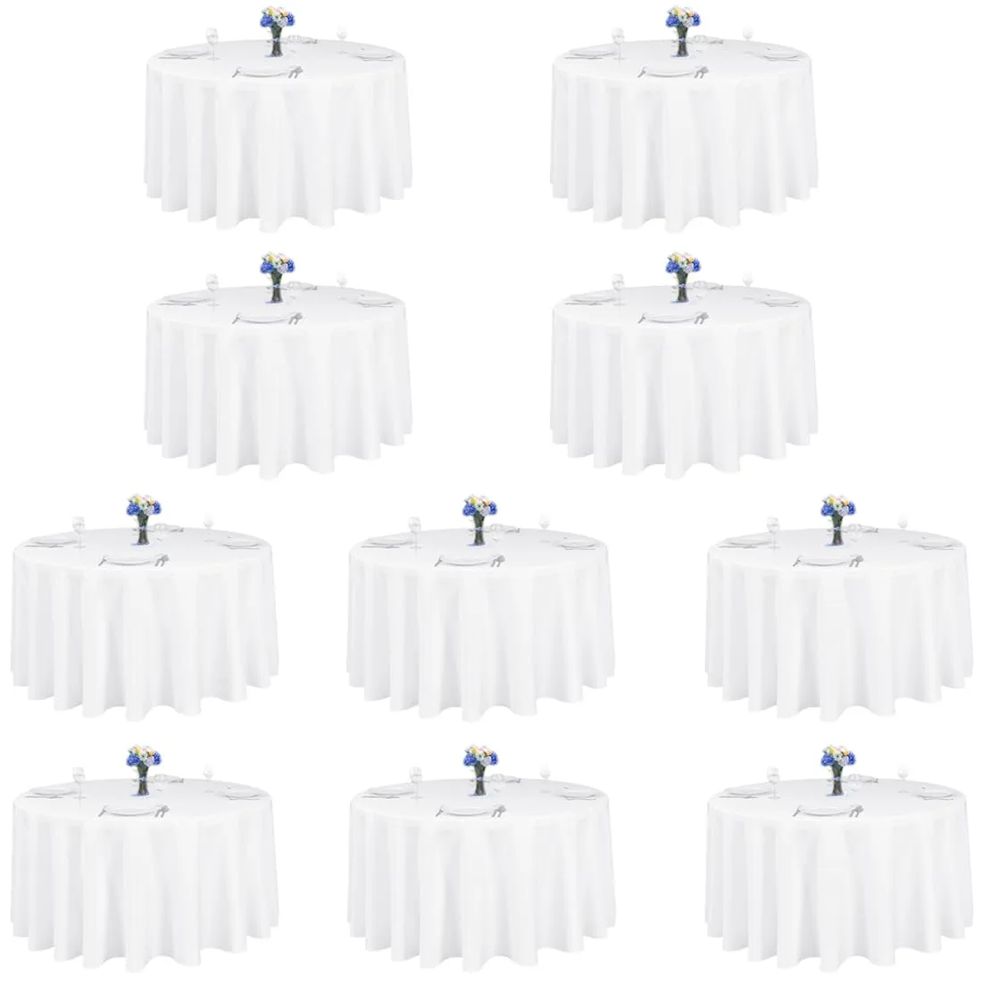 round tablecloths white bulk 1