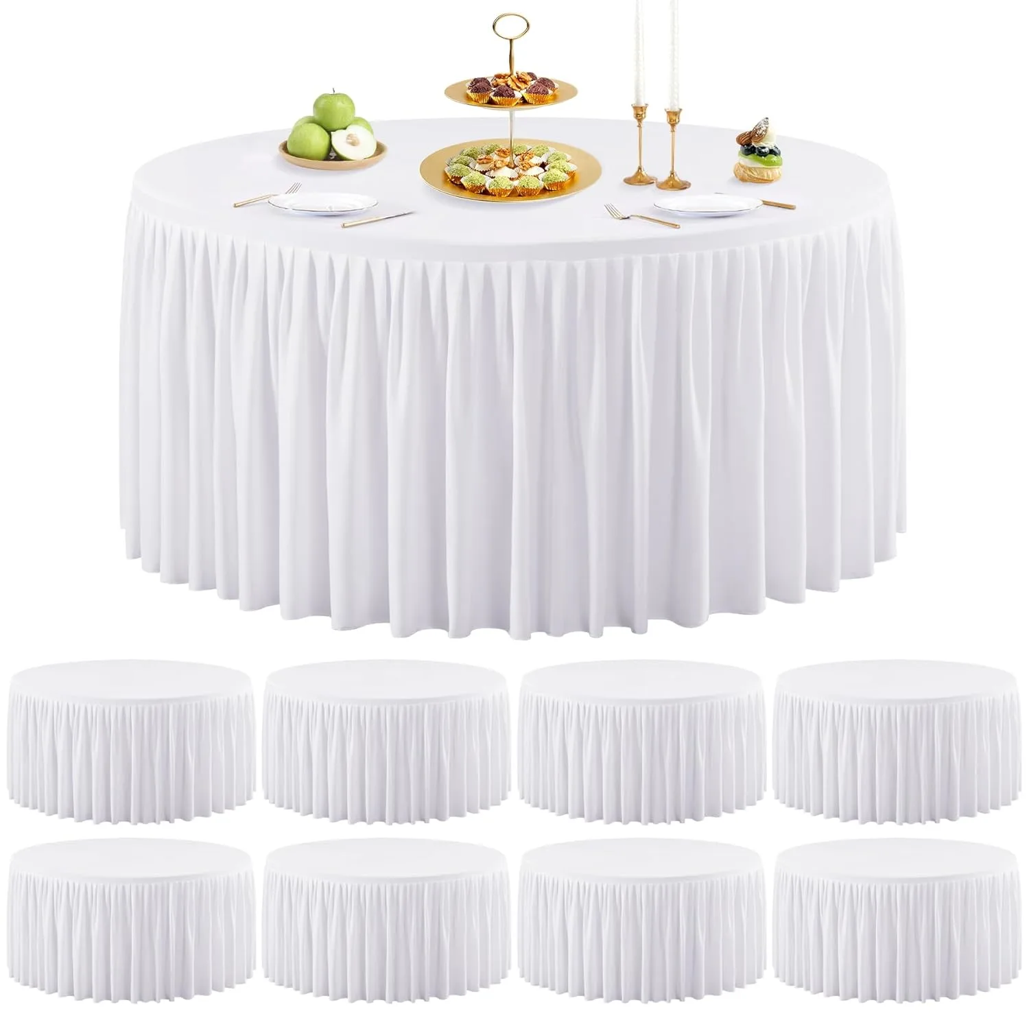 round white tablecloth ruffle 1