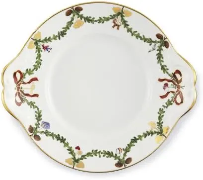 Royal Copenhagen Star Fluted Christmas Serving Dish