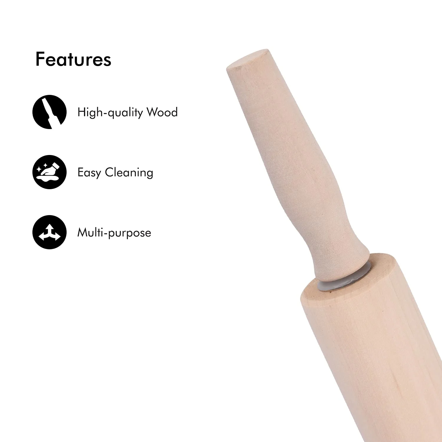 royalford wooden rolling pin 2