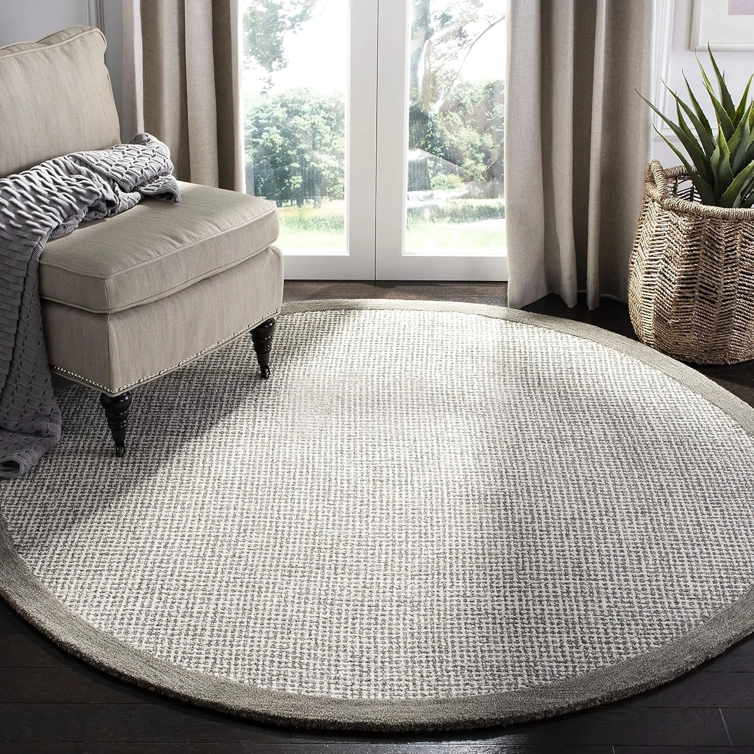safavieh abstract wool rug 6 round 1