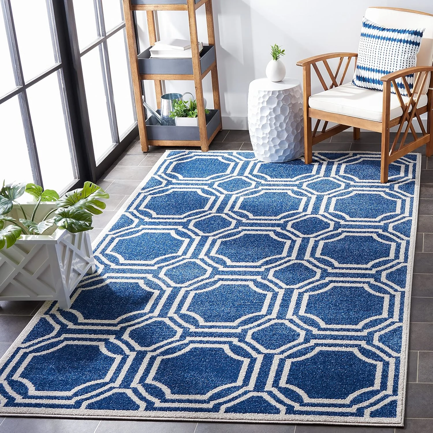 safavieh navy ivory area rug 1