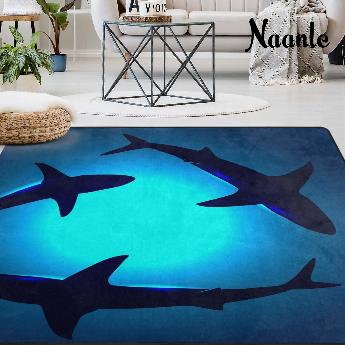 shark area rug kids 2