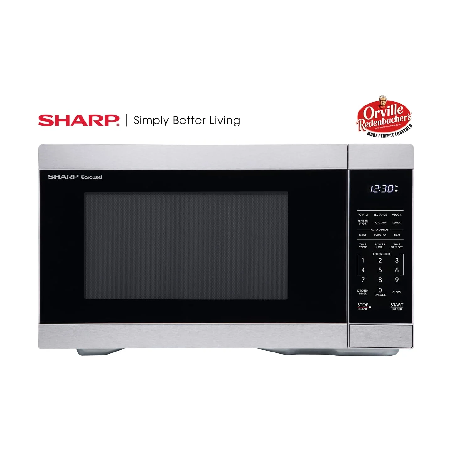 sharp 1 1 cu ft 1000w microwave orville certified 2