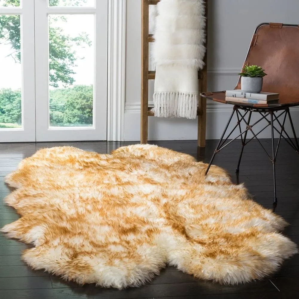 sheepskin rug wool fur 1