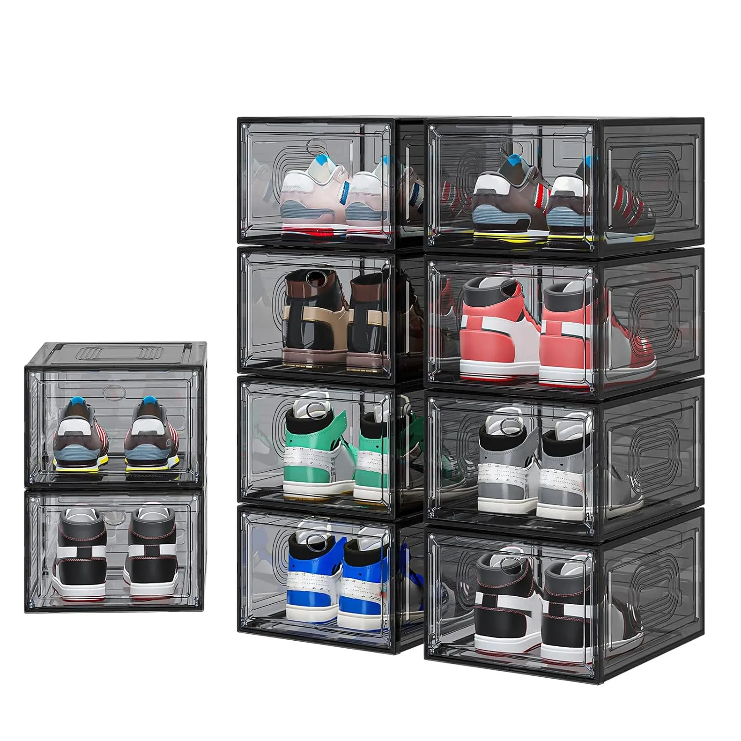 shoe organizer stackable boxes 1