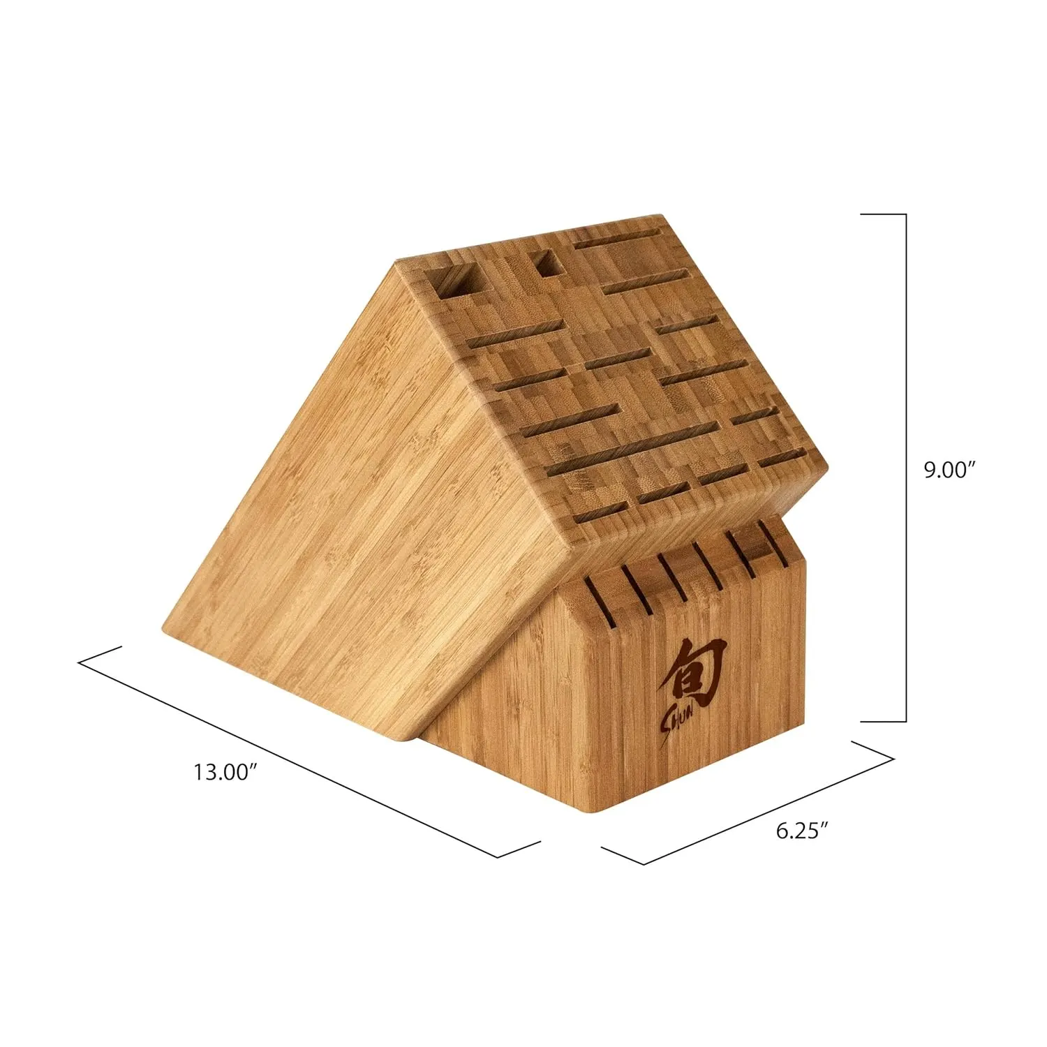 shun bamboo knife block 2