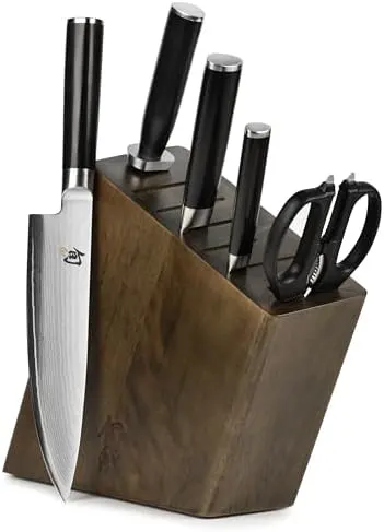 shun classic knife set 1