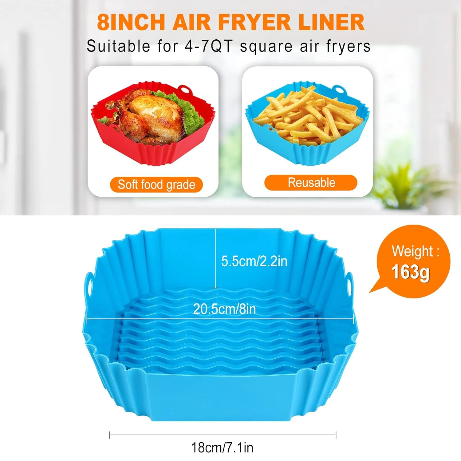 silicone air fryer liners 2