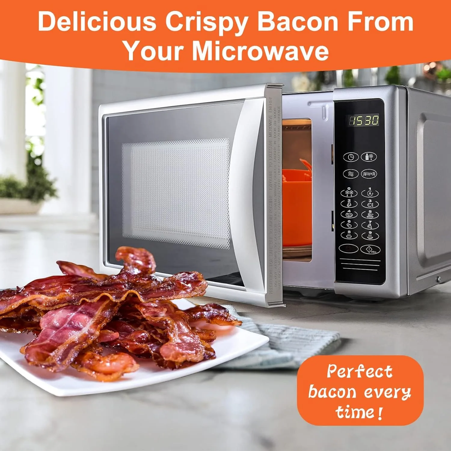 silicone bacon cooker microwave 2