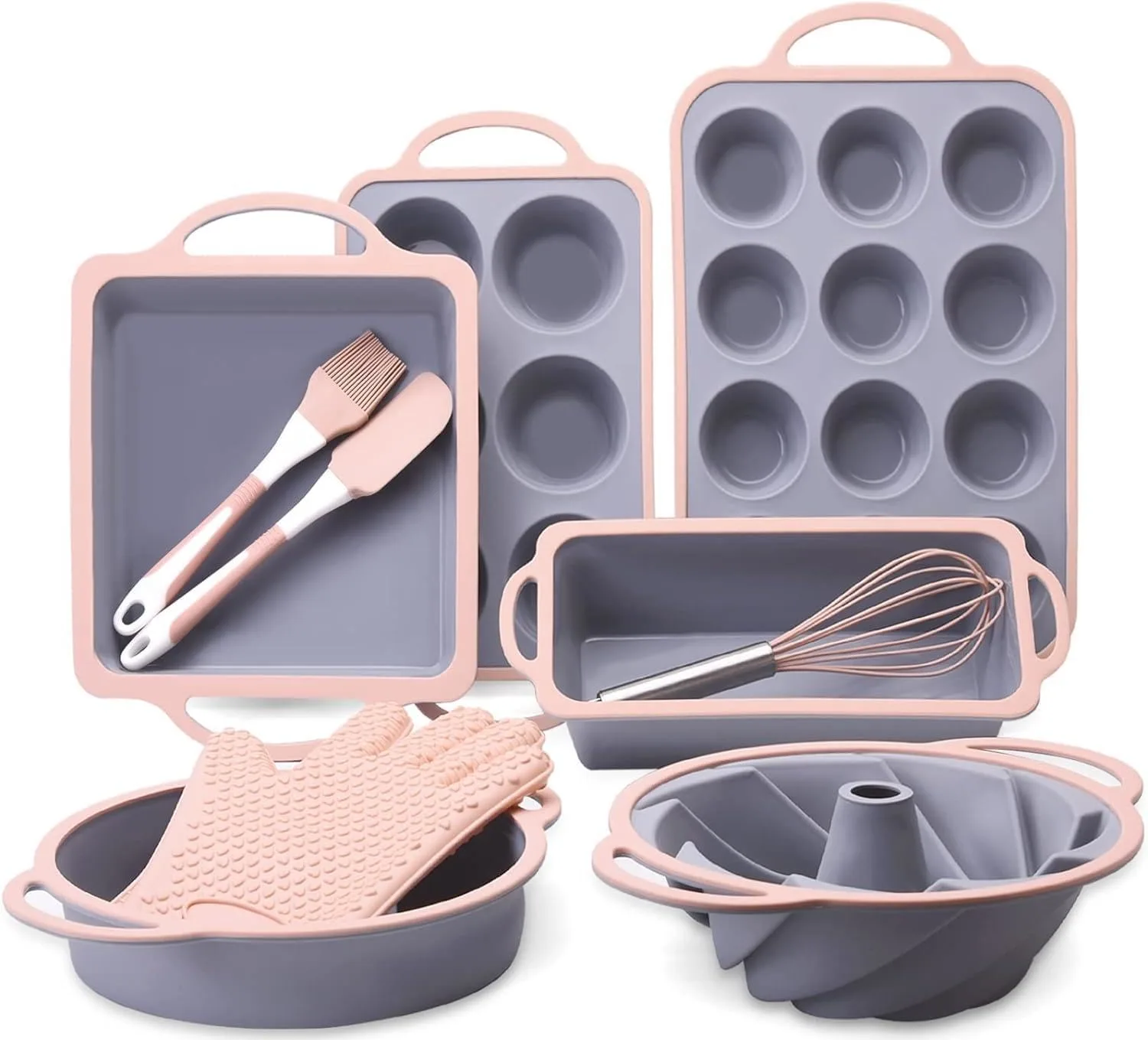 silicone bakeware set pans 1