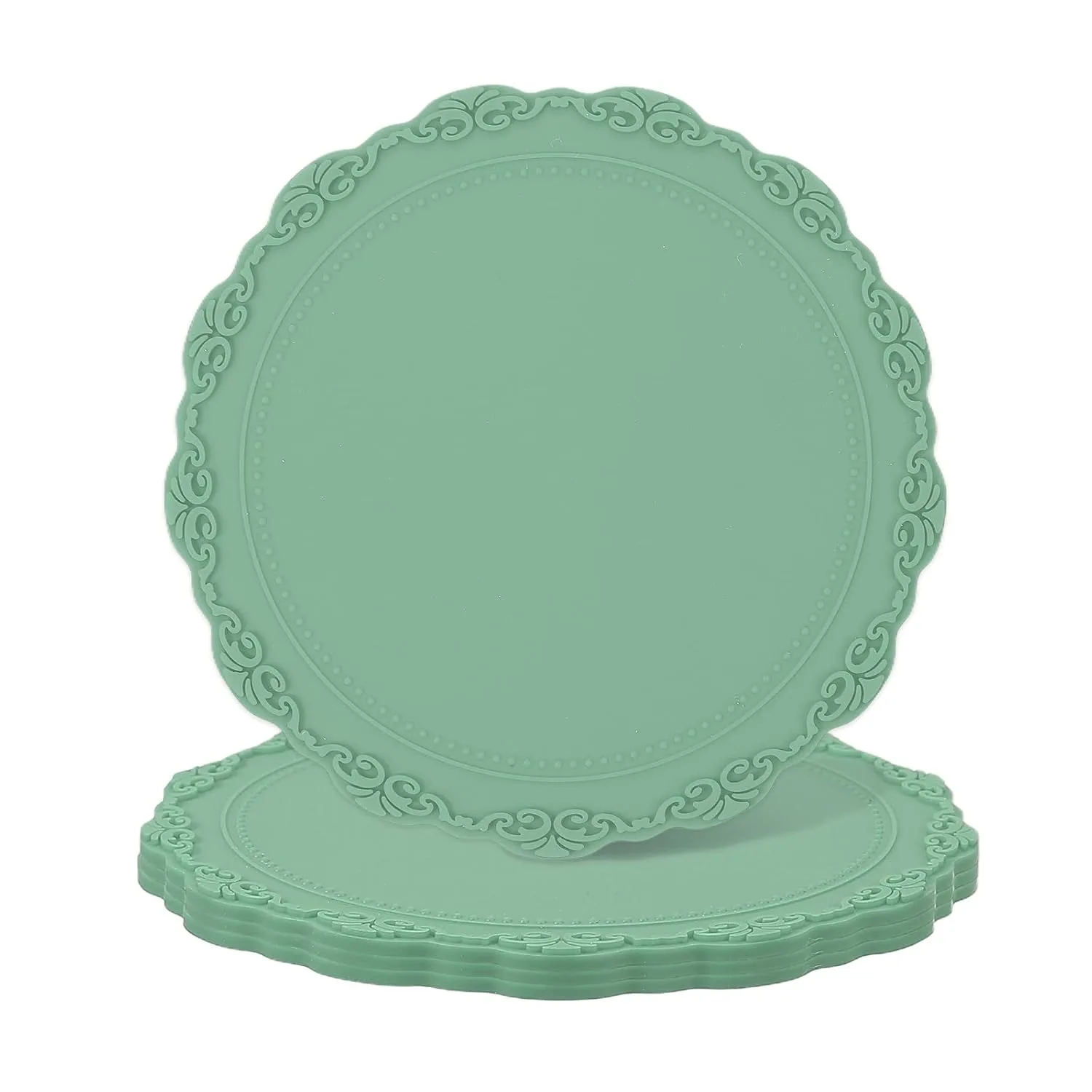 silicone coasters round 1